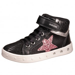 Dětská obuv GEOX J Skylin G   /black/dk pink - 