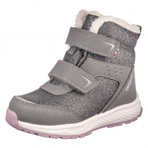 Dětská obuv VIKING Equip Warm WP  charcoal/dusty pink - Zimní