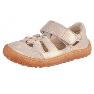 Dětská obuv Froddo Barefoot Elastic sandal /gold shine *BF - 