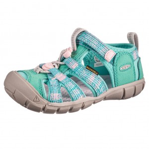 Dětská obuv KEEN Seacamp II  /bright aqua/pink-a-boo -  Sandály