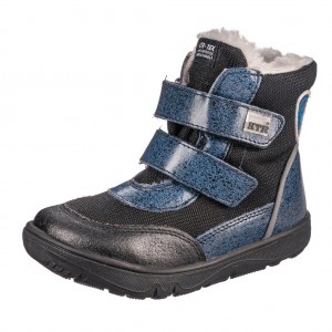 Dětská obuv KTR SN2518/TEX    /black+blue - 