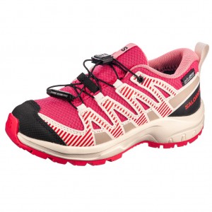 Dětská obuv Salomon XA Pro V8 WP J  /vanilla/flamingo pink - 