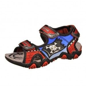 Dětská obuv GEOX J Sand Strike  /dk.orange/royal - 