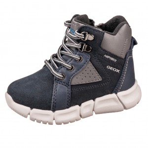 Dětská obuv GEOX B Flexyper B   /navy/dark grey - Zimní