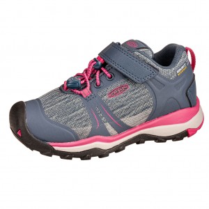 Dětská obuv KEEN Terradora II LOW WP  /blue fog/pink peacock - 