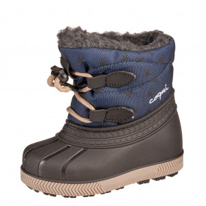 Dětská obuv Coqui sněhule Bergy  navy/bird - 